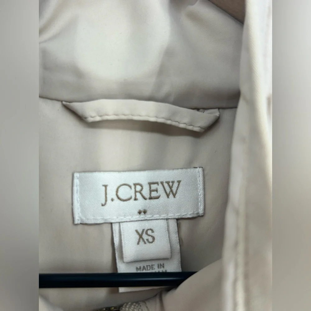 J Crew‎ Quilted Puffer Vest Down Filled Cream Off White Style 92465- Size XS